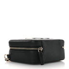 Caviar Quilted CC Filigree Vanity Clutch With Chain Black
