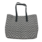 Tote Designer By Michael Kors In Blue & White, Size:Large
