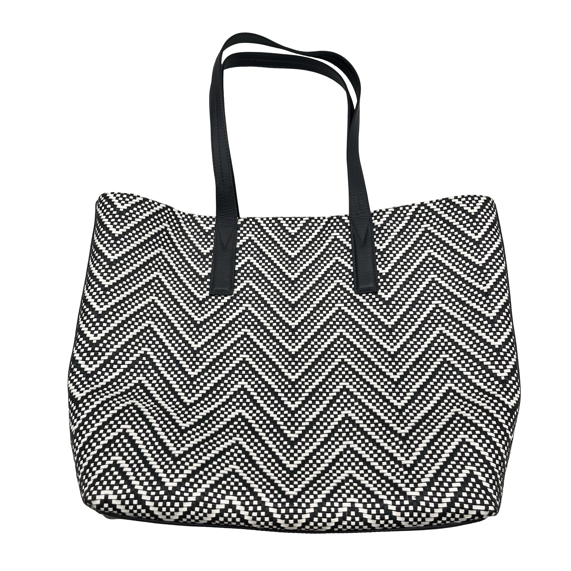 Tote Designer By Michael Kors In Blue & White, Size:Large