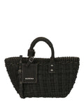 Balenciaga Womens Bistro Xs Basket Top Handle Bag In Denim