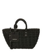 Balenciaga Womens Bistro Xs Basket Top Handle Bag In Denim