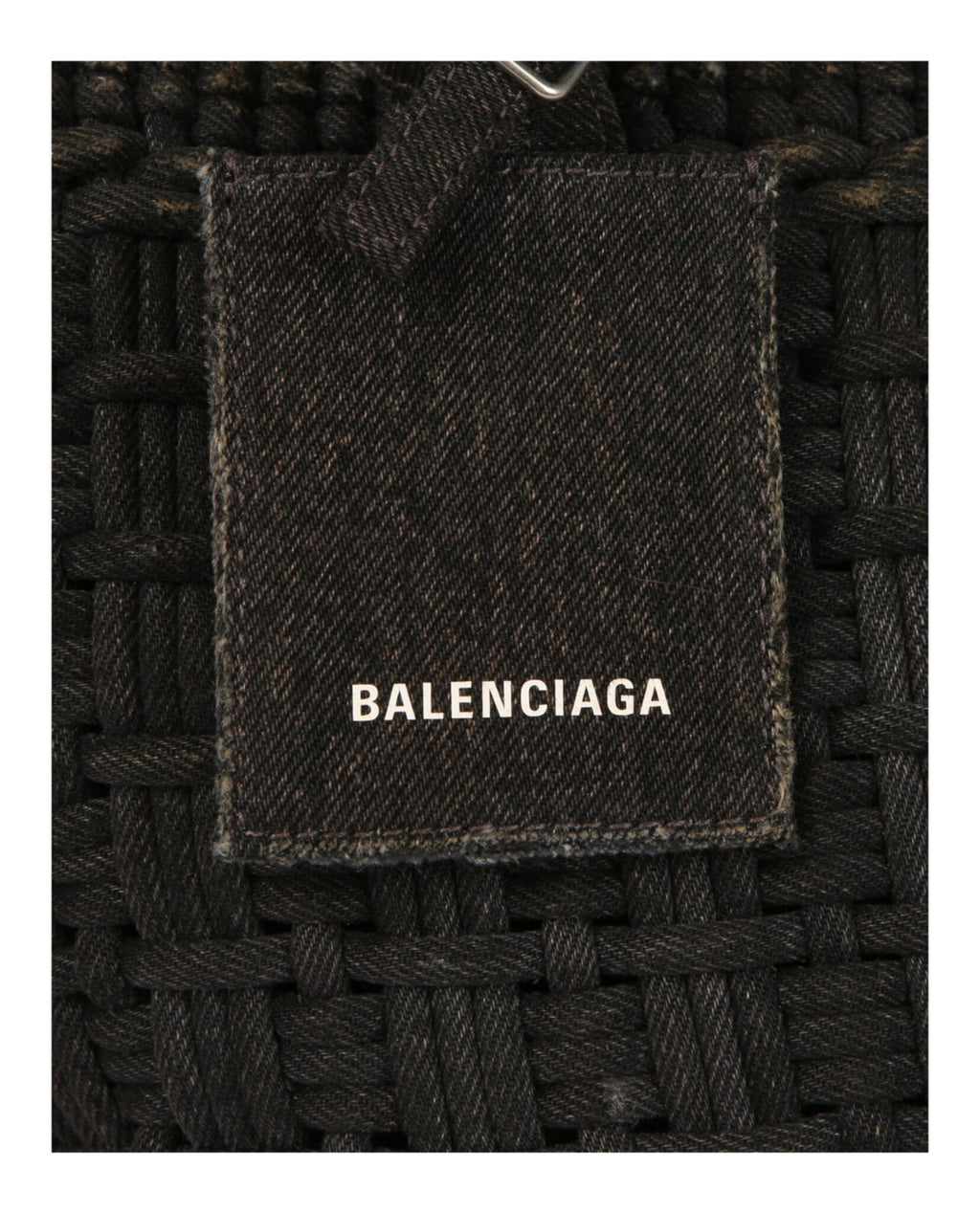 Balenciaga Womens Bistro Xs Basket Top Handle Bag In Denim