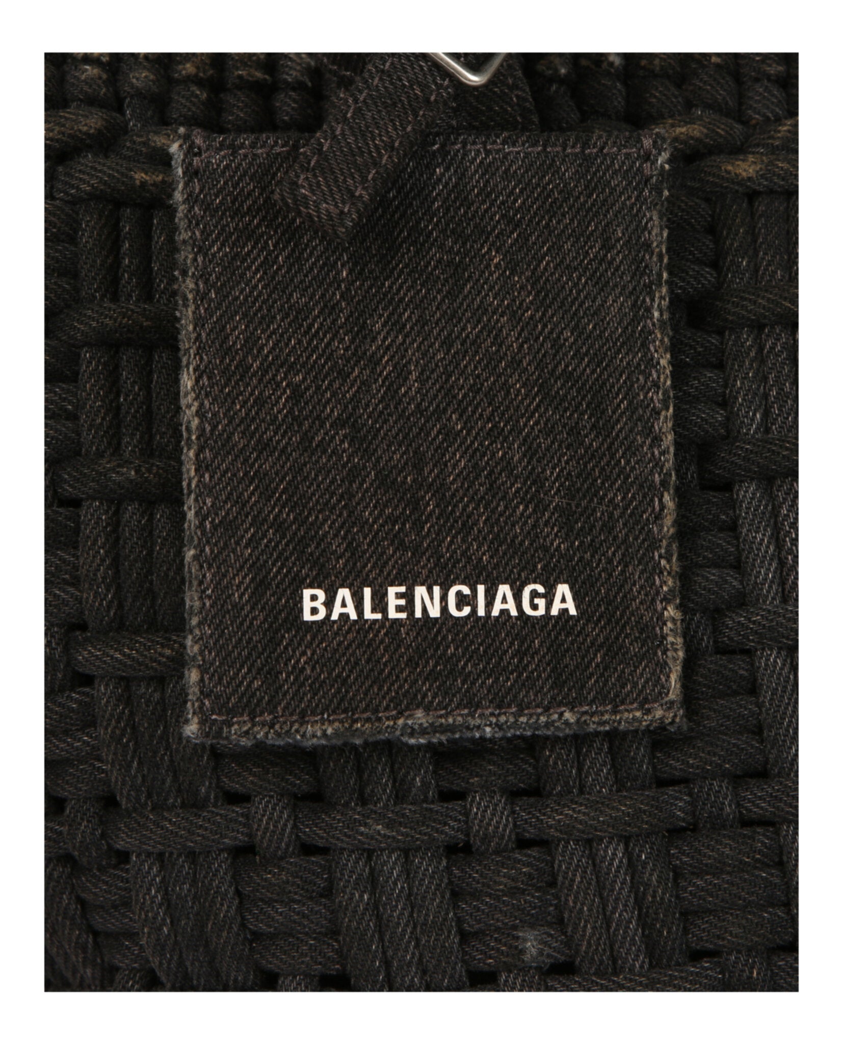 Balenciaga Womens Bistro Xs Basket Top Handle Bag In Denim