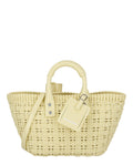 Balenciaga Womens Bistro XS Basket With Strap ONE SIZE Yellow