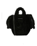 Balenciaga Womens Everyday 2.0 Xs North-South Faux-Fur Tote