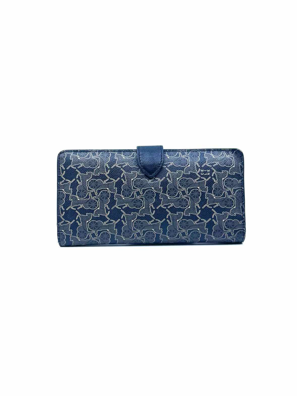 CELINE Black, beige Coated canvas LOGO Wallet