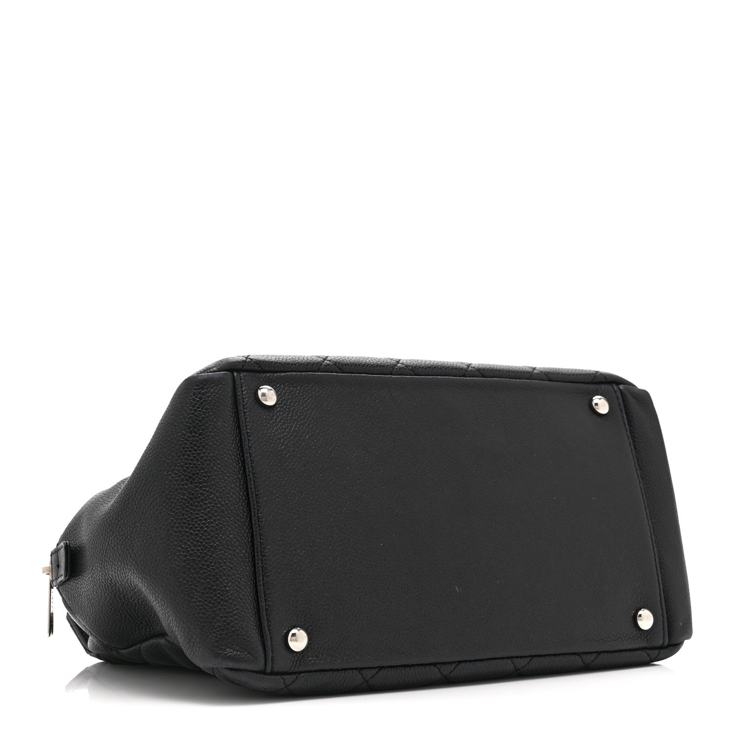 Caviar Quilted Petit Timeless Tote PTT Black