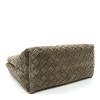 Suede Intrecciato Small Andiamo Shoulder Bag Cypress