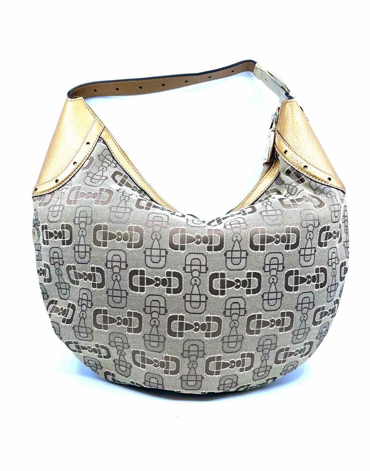 GUCCI Tan Canvas Handbag