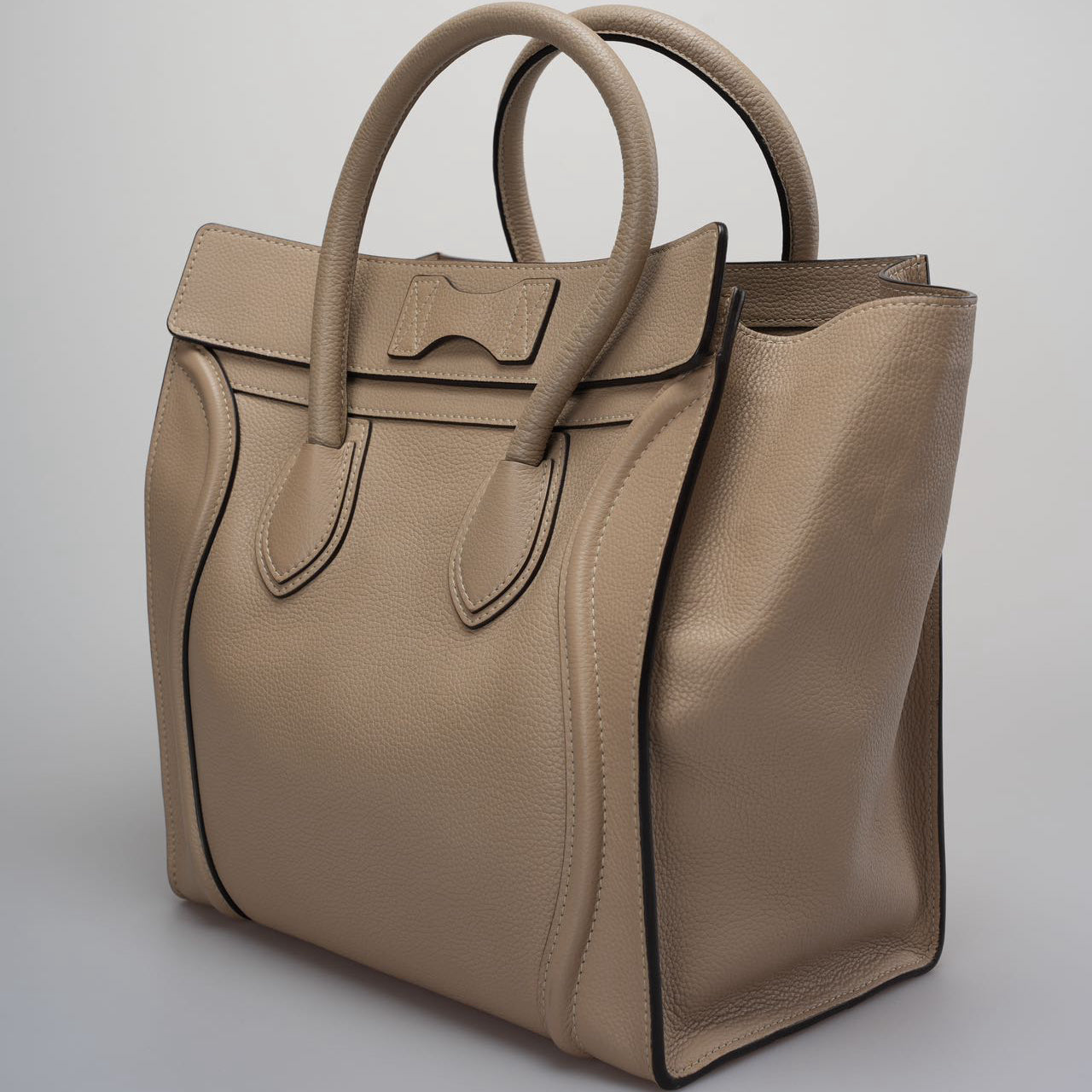Celine Gray Luggage Tote Leather Bag 2012