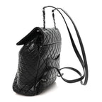 Lambskin Quilted Large Urban Spirit Backpack Black