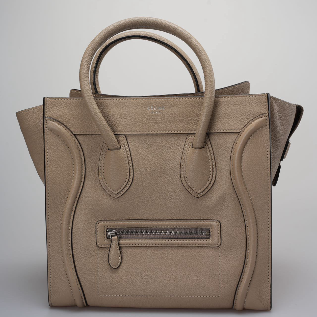 Celine Gray Luggage Tote Leather Bag 2012