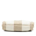Chanel Canvas Wooden Clam Shell Handbag