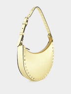 Gold Hobo Rockstud Mini Shoulder Bag