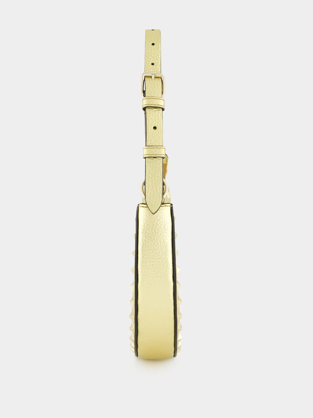 Gold Hobo Rockstud Mini Shoulder Bag
