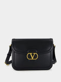 Black 9to5 Smooth Calfskin Shoulder Bag