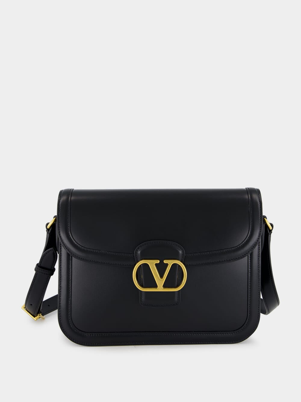 Black 9to5 Smooth Calfskin Shoulder Bag