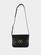 Black 9to5 Smooth Calfskin Shoulder Bag