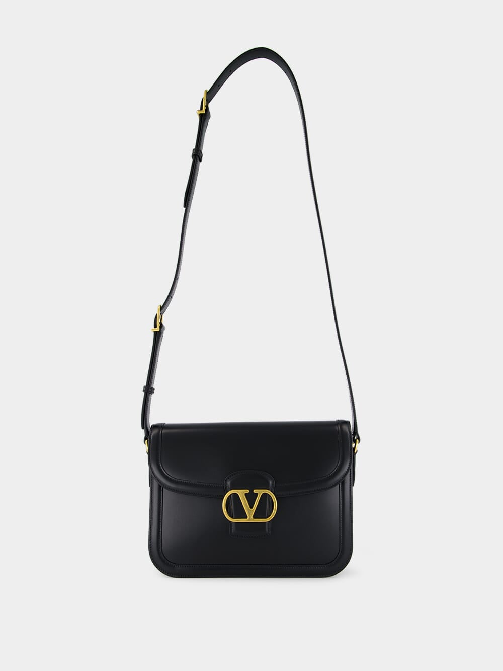 Black 9to5 Smooth Calfskin Shoulder Bag