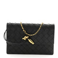 Nappa Intrecciato Andiamo Pouch On Chain Black