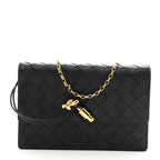 Nappa Intrecciato Andiamo Pouch On Chain Black