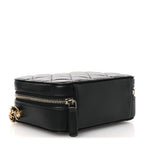 Lambskin Quilted CC Pearl Crush Camera Case Black