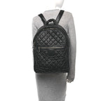 Nylon Quilted Coco Cocoon Backpack Black