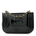 Patent Mini Flap Black