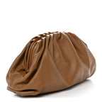 Smooth Butter Calf The Pouch Oversized Clutch Cammello