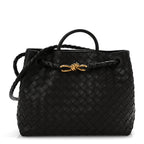 Nappa Intrecciato Medium Andiamo Shoulder Bag Fondant