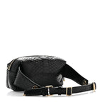Snakeskin Waist Bag Black