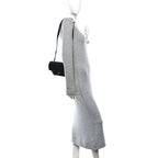 Calfskin Quilted CC Uniform Flap Belt Bag Black