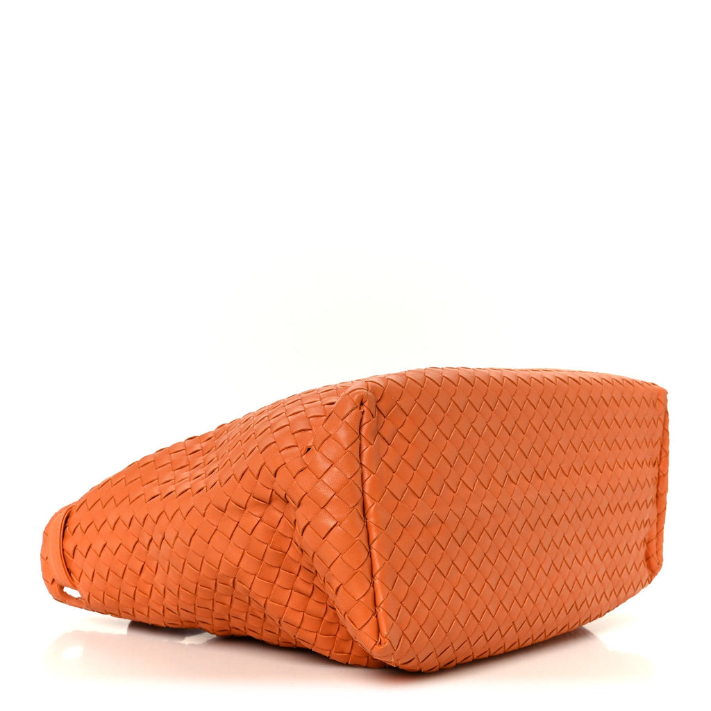 Nappa Intrecciato Bella Tote Orange