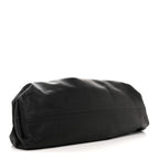 Smooth Butter Calf The Pouch Oversized Clutch Black