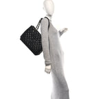 Caviar Quilted Grand Shopping Tote GST Black