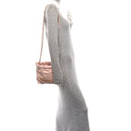 Shiny Calfskin Quilted Mini Chanel 22 Light Pink