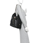 Caviar Quilted Medium Chanel 25 Handbag Black