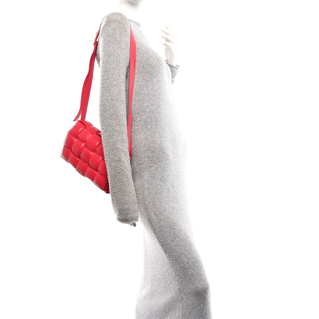 Nappa Maxi Intreccio Padded Cassette Crossbody Bag Firework