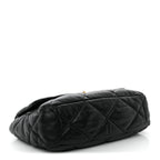 Lambskin Quilted Maxi Chanel 19 Flap Black