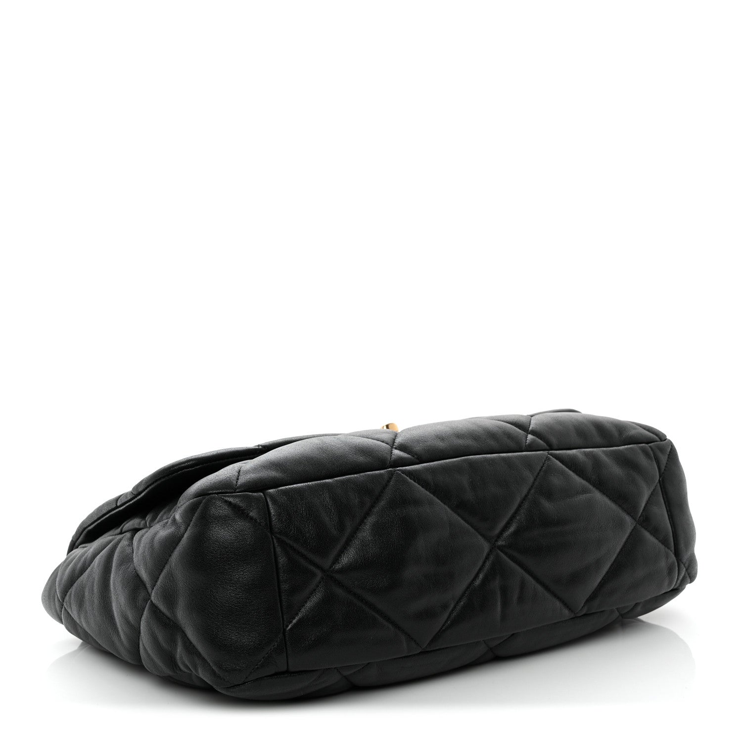Lambskin Quilted Maxi Chanel 19 Flap Black