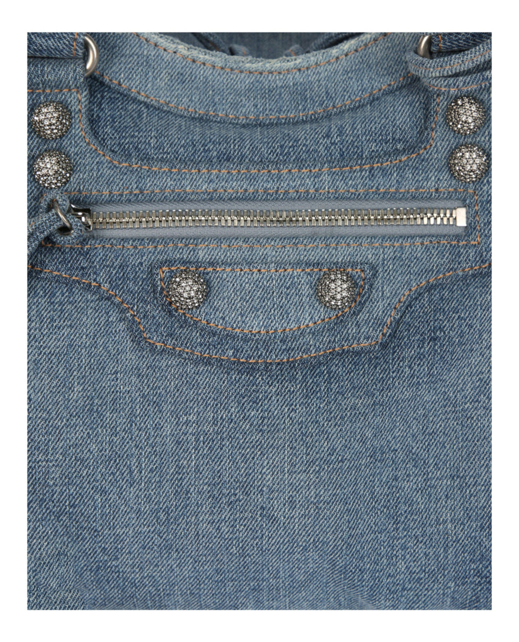 Balenciaga Womens Neo Cagole City Bag In Denim