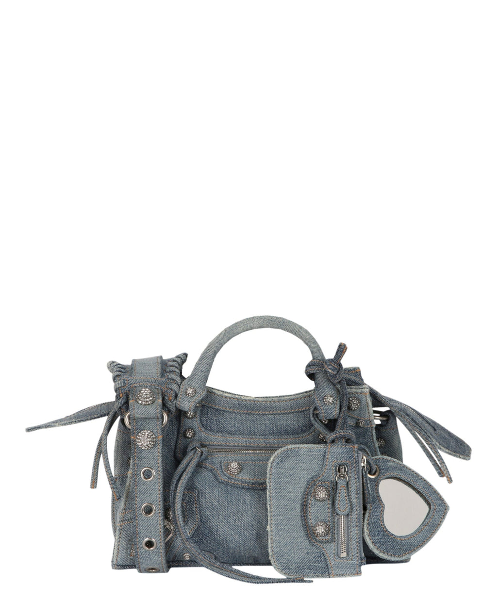 Balenciaga Womens Xs Neo Cagole City Bag In Denim