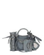Balenciaga Womens Xs Neo Cagole City Bag In Denim