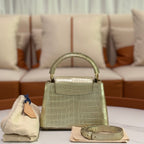 LOUIS VUITTON CAPUCINES MINI – CHAMPAGNE CROCODILE LEATHER