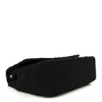 Wool Jumbo Chocolate Bar Mademoiselle Flap Black