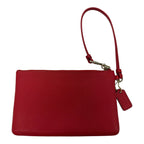 Wristlet Designer By Coach In Red, Size:Medium