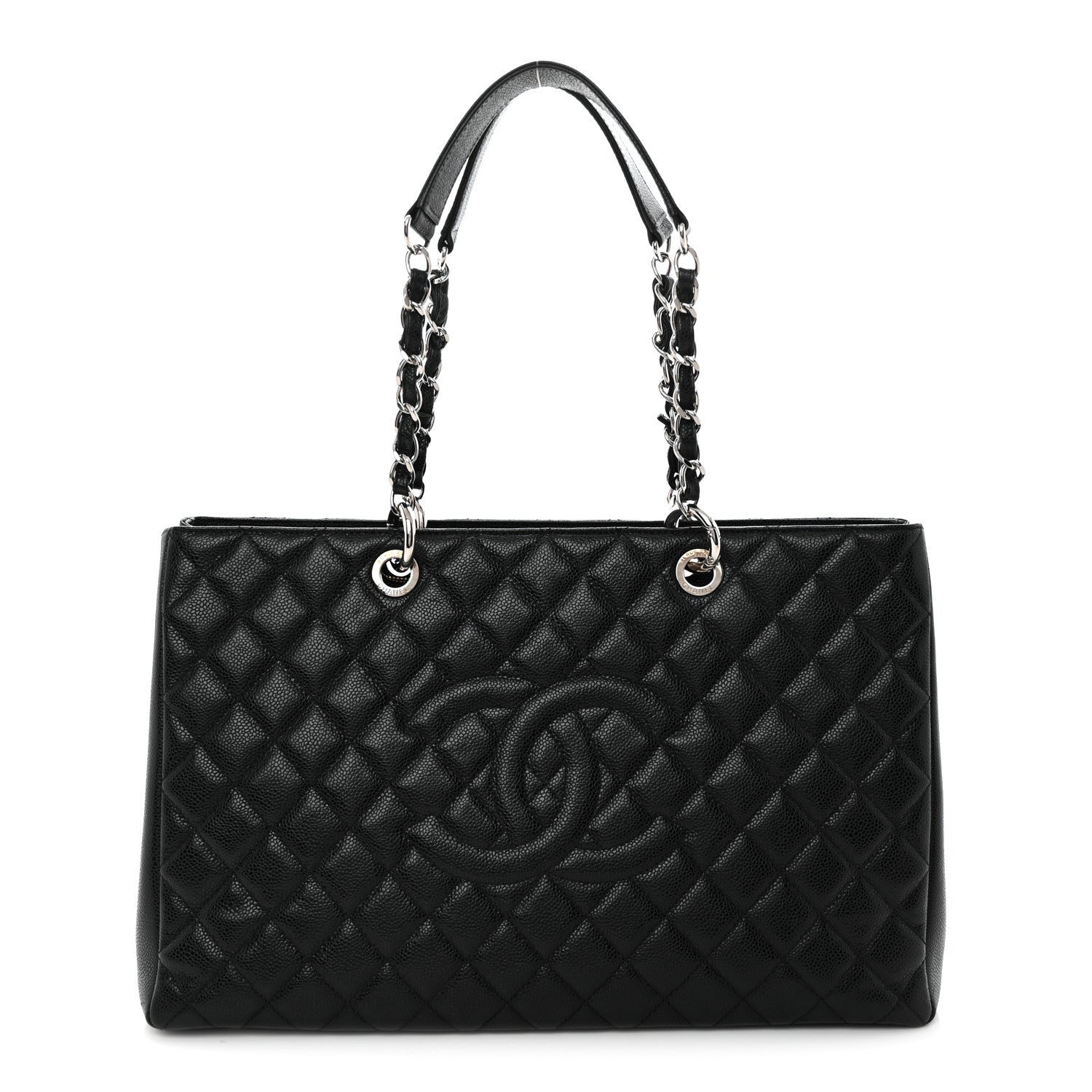 Caviar Quilted XL Grand Shopping Tote GST Black