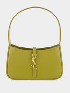 Le 5 à 7 Olive Drab Leather Shoulder Bag