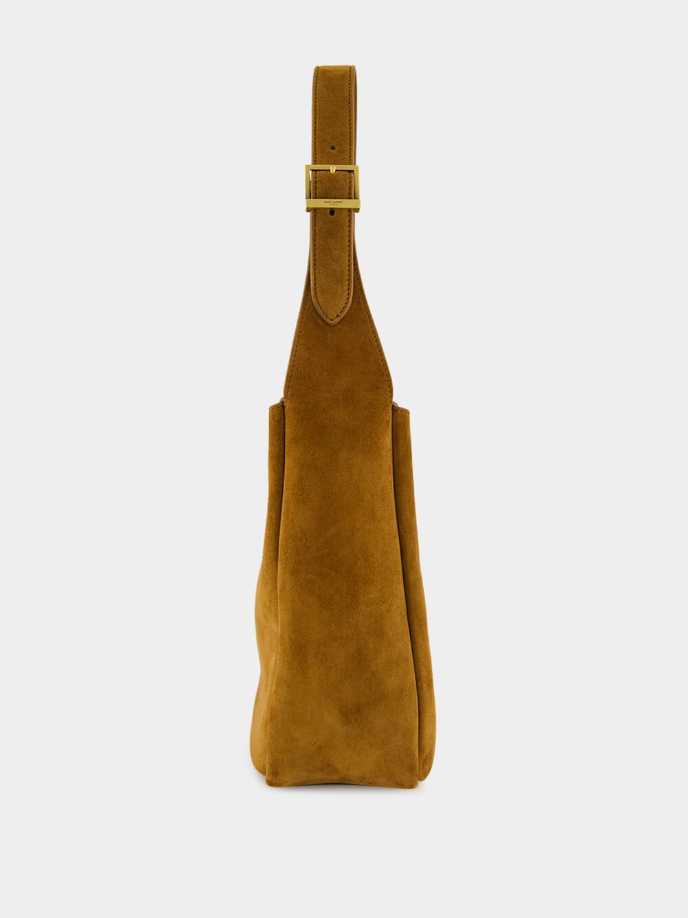 Le 5 à 7 Handbag in Orange Caramel Cognac Suede Satin Calf