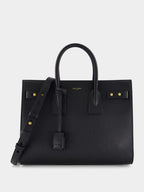Black Small Sac de Jour in Supple Grained Leather